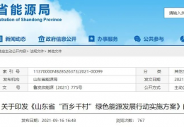 佳木斯地方政策丨《山東省“百鄉(xiāng)千村”綠色能源發(fā)展行動(dòng)實(shí)施方案》